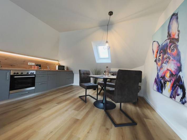 Ferienwohnung für 2 Personen, mit Balkon und Garten sowie Sauna in Südbrookmerland