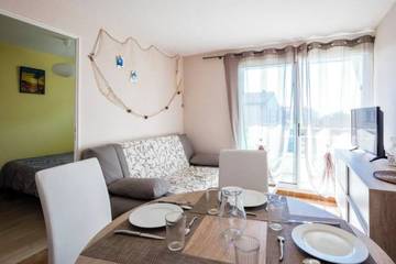 Gîte pour 4 personnes, avec jardin et balcon dans Plage Pontaillac