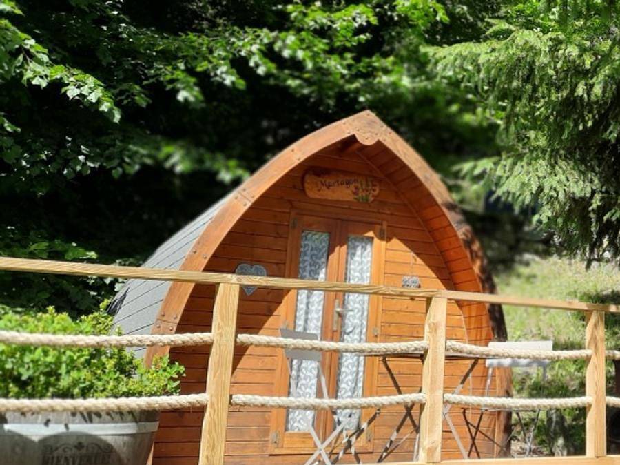 Appartement entier, Camping Les Tilleuls - Tiny house 2 personnes - Cabane Martagon in Gèdre, Gavarnie-Gèdre