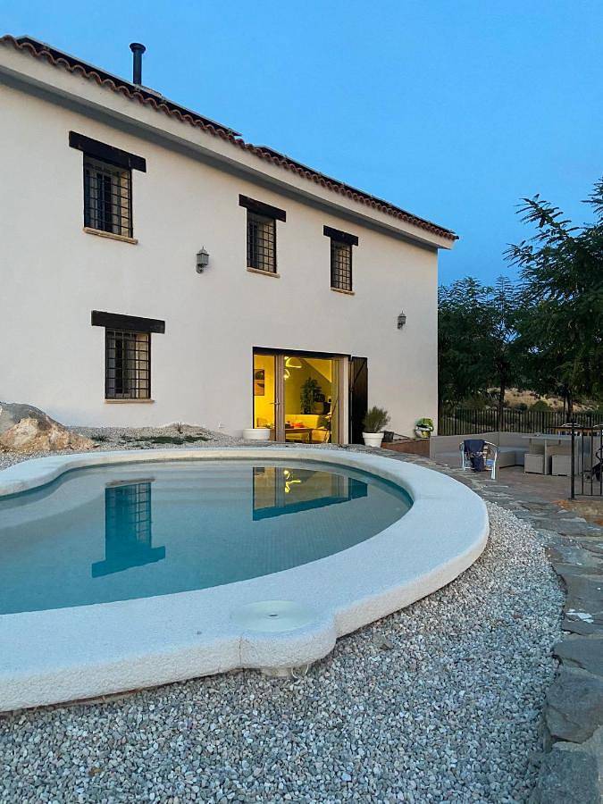 Casa rural con piscina para 6 personas, con piscina además de vistas y jardín en Valle de Ricote - 3