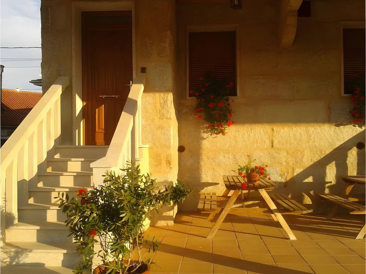Ganze Wohnung, Ferienwohnung 'Casa Requias 1' mit Seeblick, gemeinsamem Garten und Wi-Fi in Muíños, Ourense und Umgebung