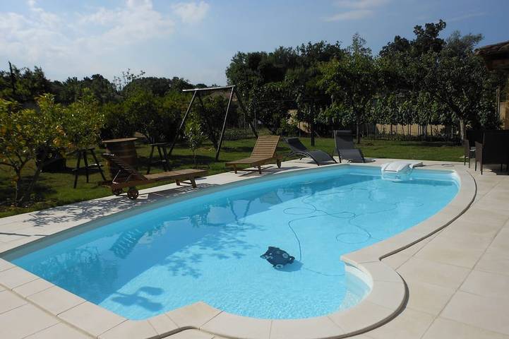 Appartement de vacances pour 5 personnes, avec balcon et jardin
