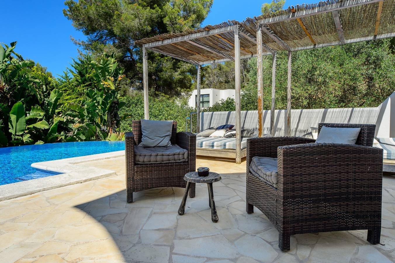 Villa « Amarantos » : vue sur la montagne, Wi-Fi et climatisation in Santa Eulària des Riu, Côte d’Ibiza