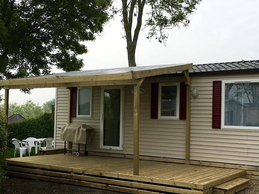 Camping Le Mont Joli Bois - Mobile home 6 persons - 3 bedrooms in Criel-sur-Mer, Dieppe region