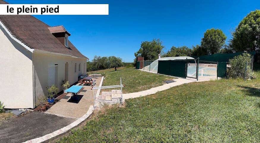 Gîte pour 14 personnes, avec terrasse ainsi que piscine et jardin, animaux acceptés à Payrac - 4