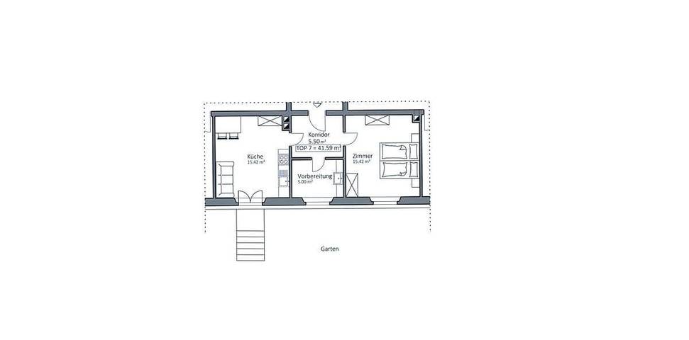 Ferienwohnung für 3 Personen, mit Balkon und Terrasse sowie Garten und Ausblick in Nauders - 4
