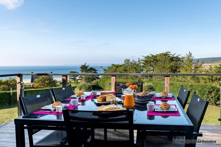Gîte für 4 Personen, mit Terrasse und Garten sowie Sauna und Ausblick