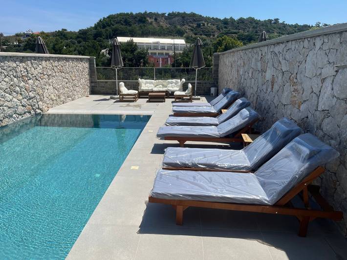 Ferienhaus für 4 Personen, mit Garten und Pool auf Rhodos