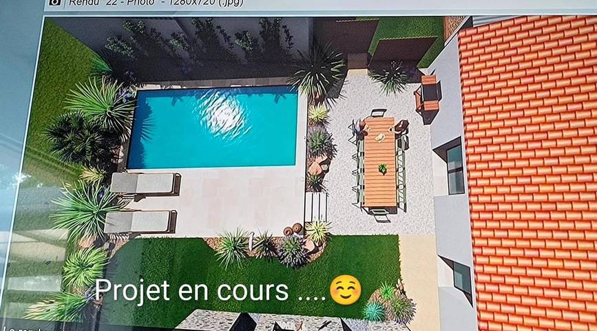 Maison de vacances pour 4 personnes, avec jardin ainsi que piscine et vue