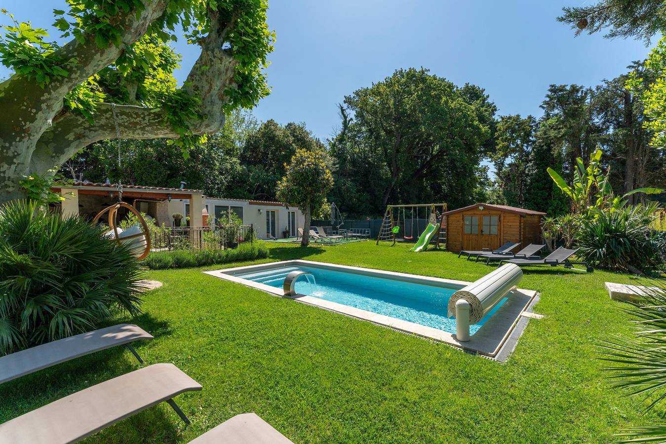 Maison de vacances 'Maison En Campagne' avec piscine partagée, Wi-Fi et climatisation in Avignon, Vaucluse