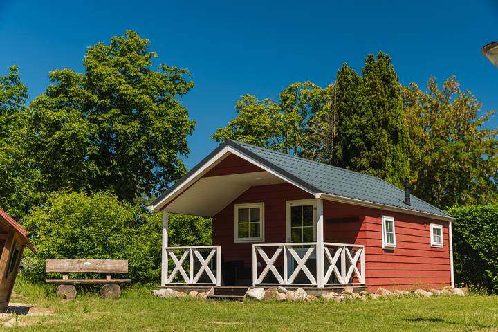Lodge pour 4 personnes, avec balcon/terrasse et terrasse aux Pays-Bas