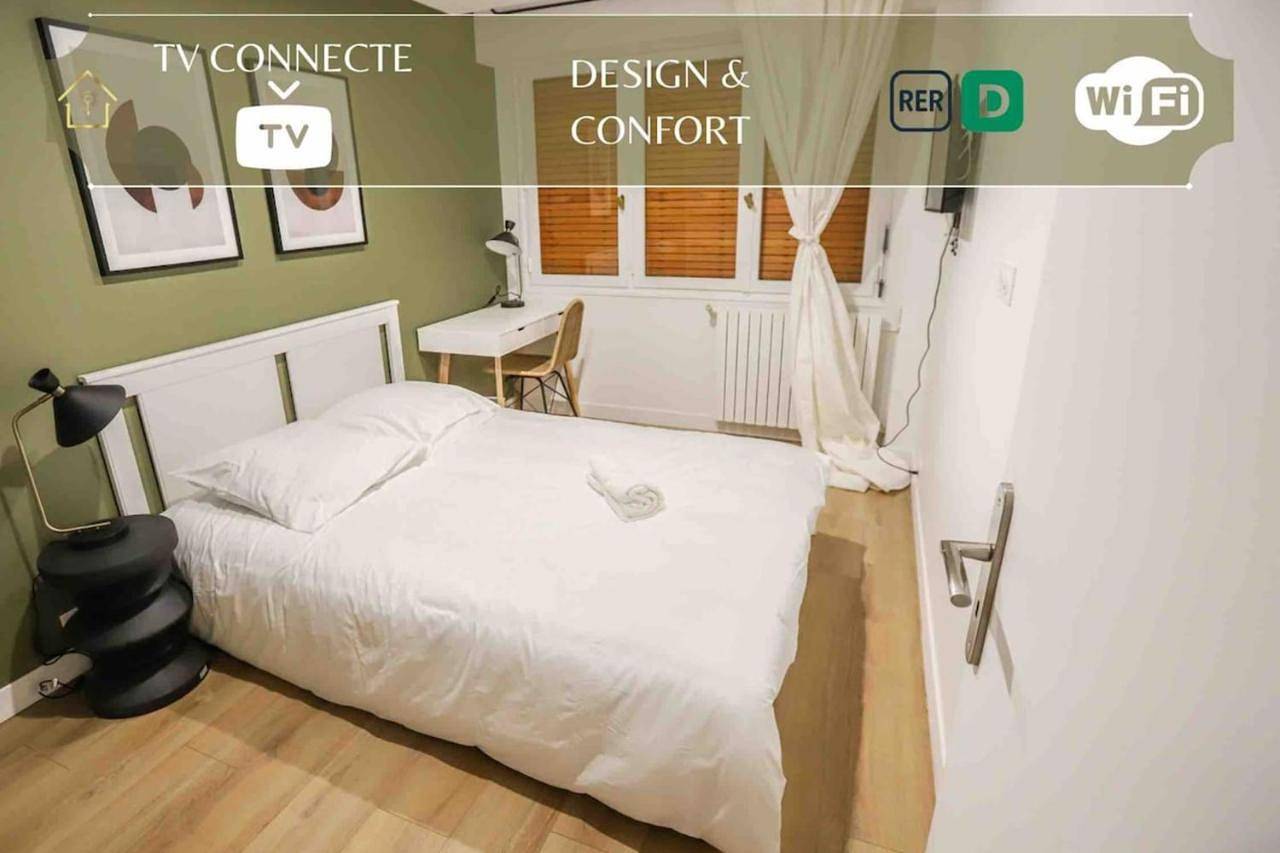 Appartement entier, Appart'Hôtel Le Bright Evry- 4 Chambres Design in Évry-Courcouronnes, Essonne