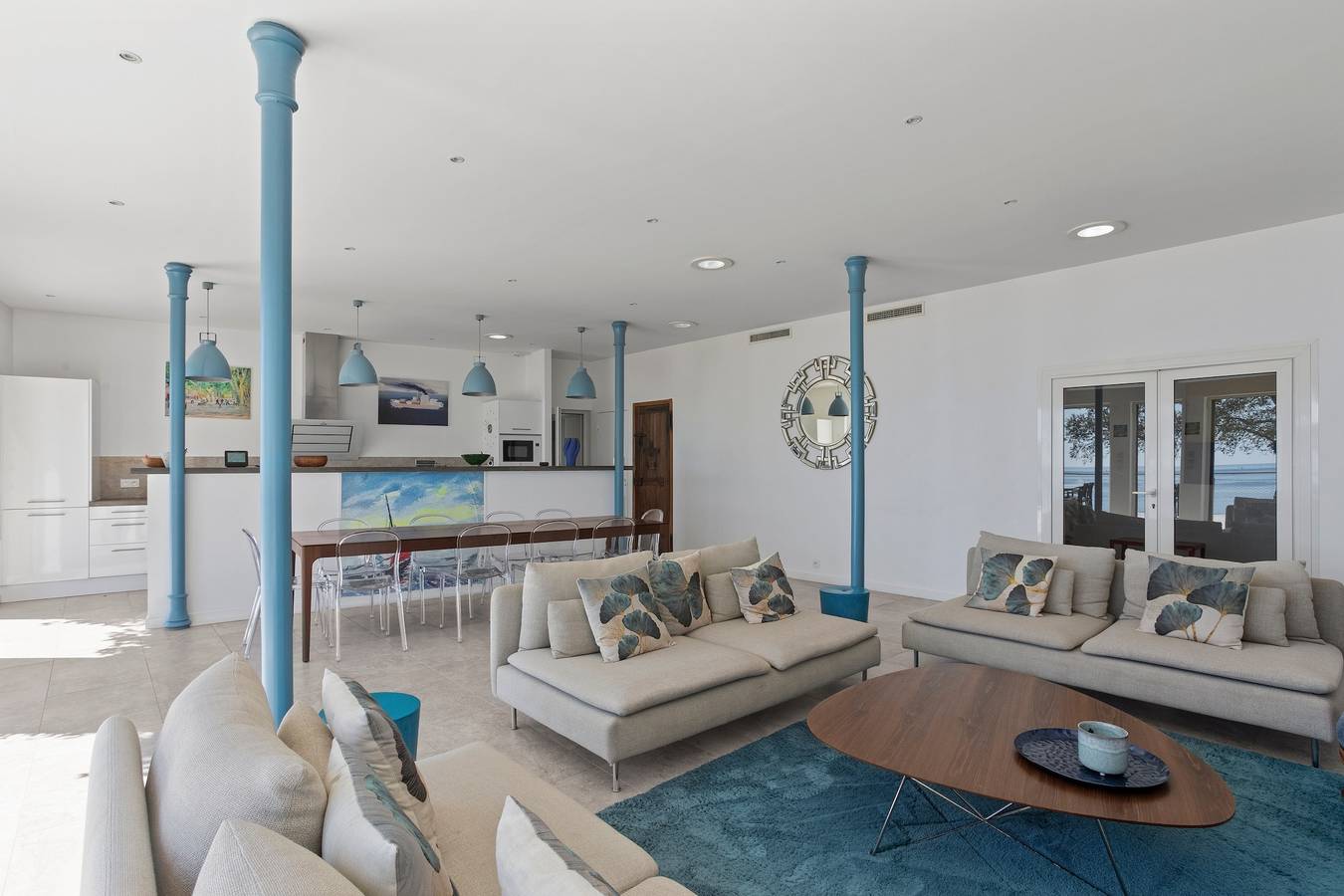 Villa with Stunning Views of the Gulf of Saint-Tropez, Beach 200 m Away in Sainte-Maxime, Mediterranean Coast (France)