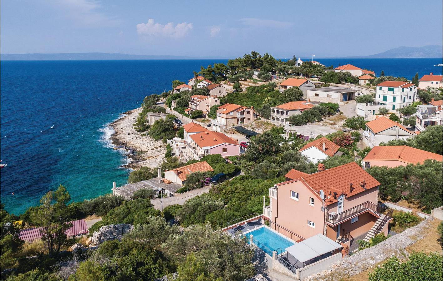 Geräumige 2-Zimmer-Wohnung mit Pool, WLAN und 2 km Entfernung zur Küste in Blato, Korcula
