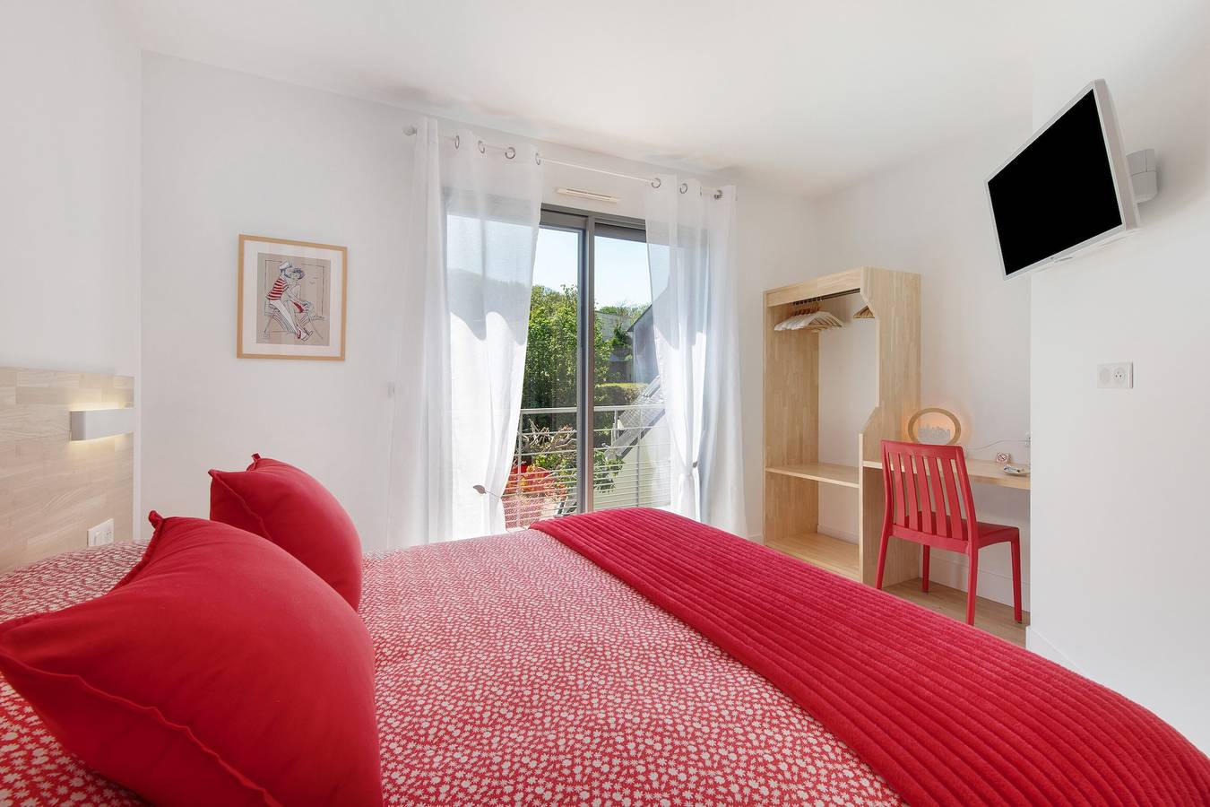 Gästezimmer „Holen – Zimmer Ria“ mit gemeinsamer Terrasse, Strandblick & Wlan in Plougonvelin, Brest und Umgebung