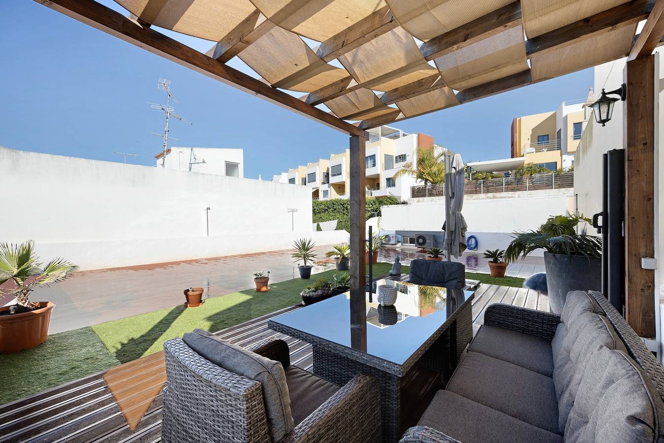 Ferienhaus 'Casa Vista Rio' mit Meerblick, Wlan und Klimaanlage in Ferragudo, Faro Distrikt