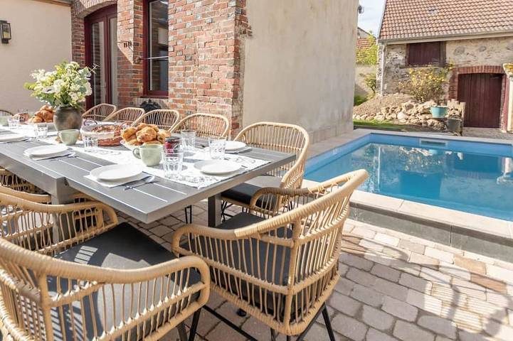 Appartement de vacances pour 12 personnes, avec jardin ainsi que sauna et jacuzzi