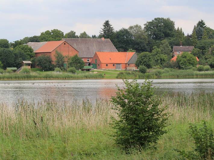 Ferienwohnung für 4 Personen, mit Terrasse und Garten sowie Seeblick in Naturpark Lauenburgische Seen