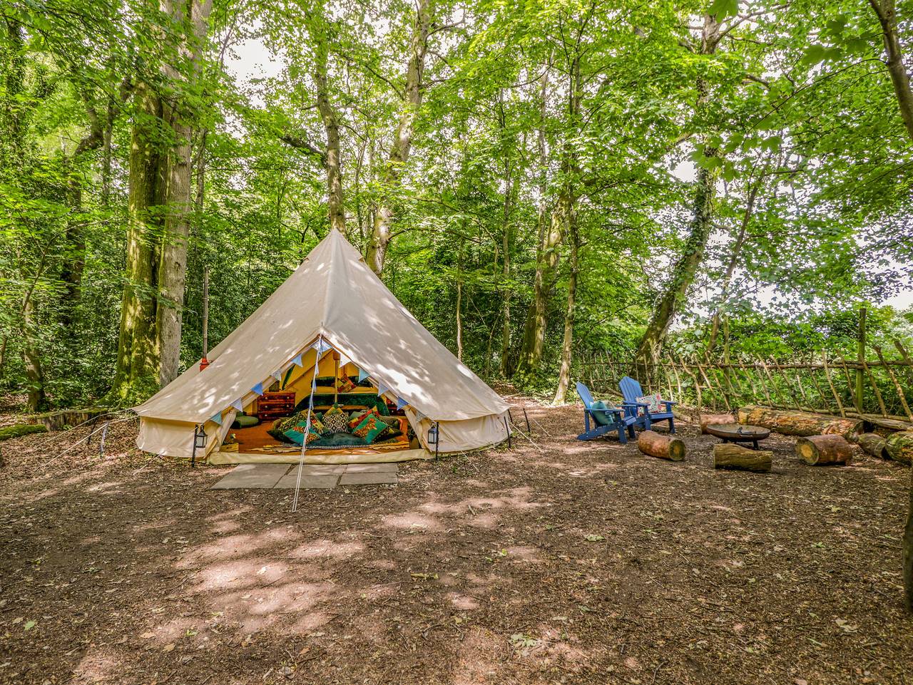 The Moroccan Bell Tent in Hampshire