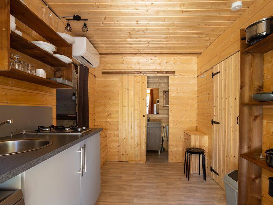 Camping Les Pres Hauts - Sites et Paysages  - Alojamiento 4 personas - Cabaña Valbelle in Sisteron, Forcalquier region