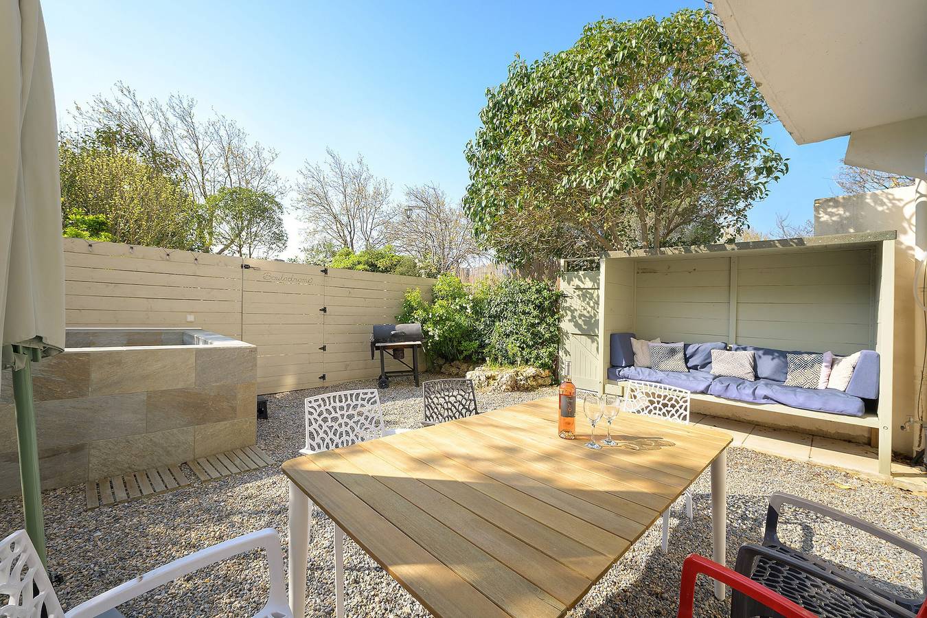 Gîte climatisé - Petite piscine privée & jardin clos - 3 chambres, boules - Canal du Midi, Narbonne in Saint-Nazaire-d'Aude, Côte méditerranéenne (France)