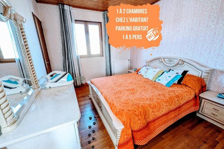 Appartement de vacances pour 3 personnes, avec Balcon ainsi que Terrasse et Vue