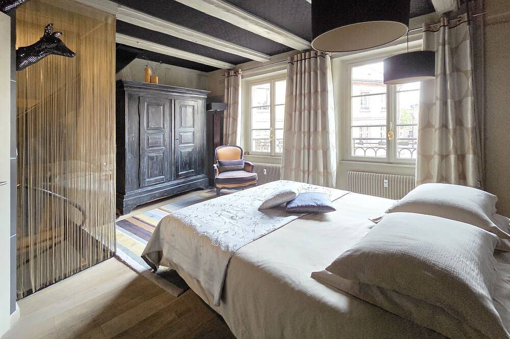 Appartement entier, “Bois & Velours“ équilibre parfait entre le charme alsacien et le caractère déco in Colmar, Région de Colmar
