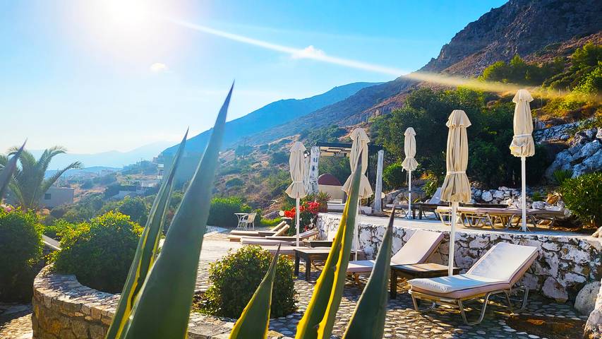 Bungalow für 13 Personen, mit Garten und Meerblick auf Kreta - 4