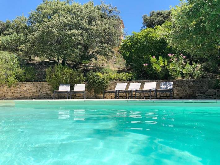 Maison de vacances pour 24 personnes, avec jardin ainsi que vue et piscine