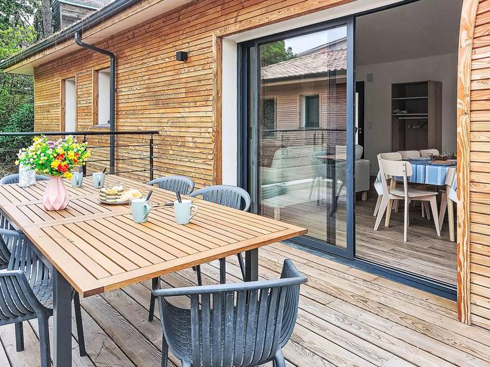 Villa pour 8 personnes, avec balcon à Mimizan