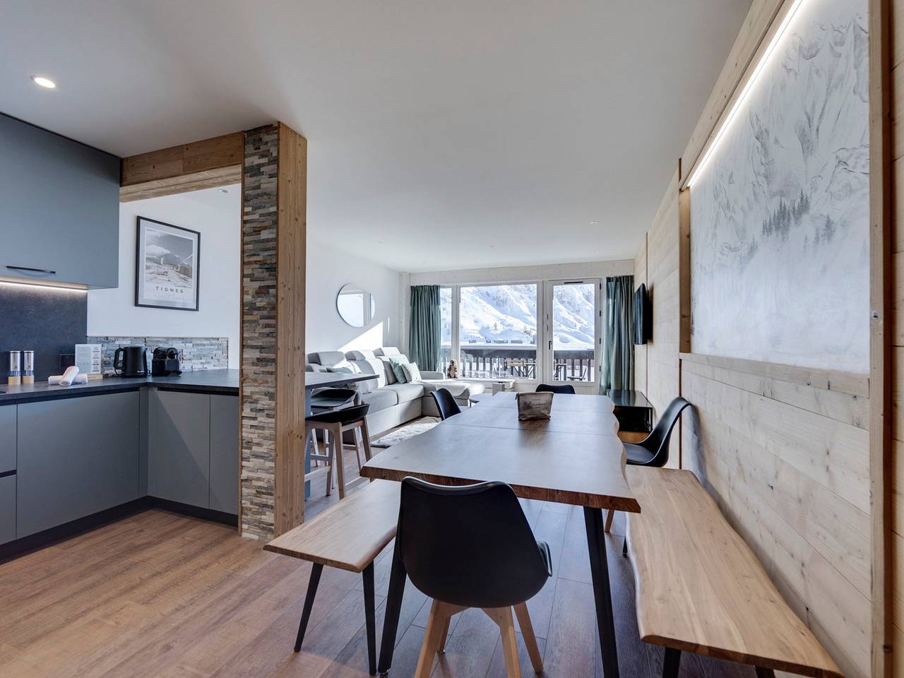 Appartement entier, Appartement rénové, près des pistes, pour 8 personnes in Tignes, Parc National de la Vanoise