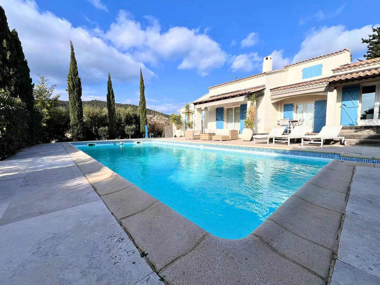 Villa pour 6 personnes avec piscine privée, à deux pas du Golf de Valcros, à La Londe-Les-Maures in La Londe-les-Maures, Côte méditerranéenne (France)