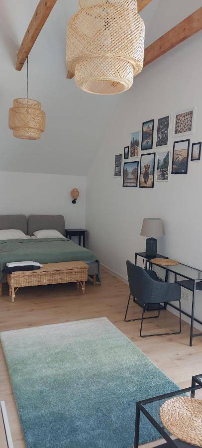 Dom gościnny dla 4 osób, z jacuzzi i ogród oraz balkon i sauna w Łagów