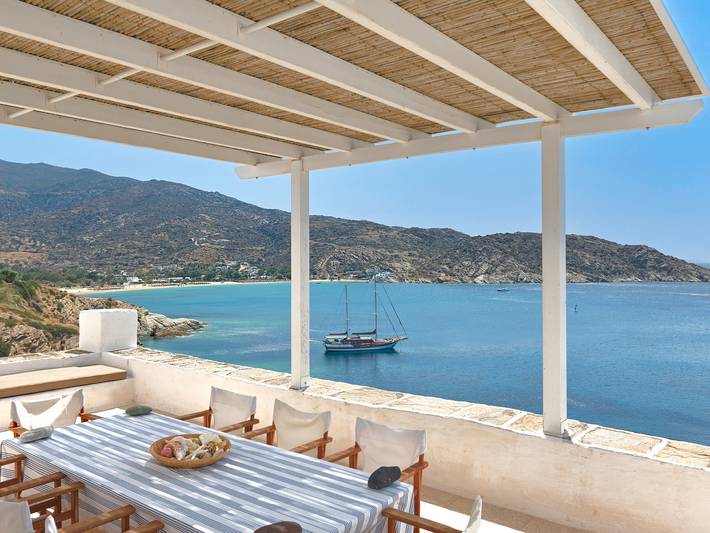 Holiday home for 10 people, with Ocean view and Balcony as well as Terrace and Garden in Ios