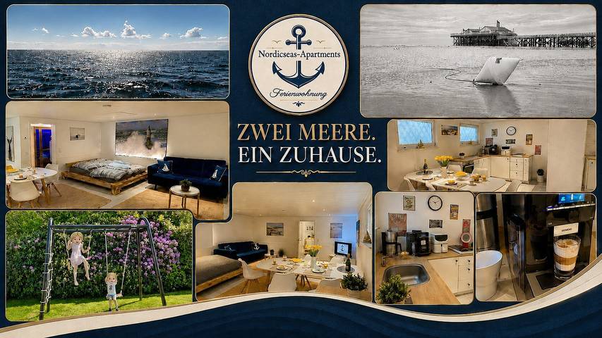 Ferienwohnung für 4 Personen, mit Garten und Sauna