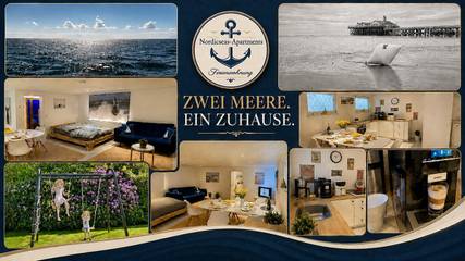 Ferienwohnung Nordicseas Apartments mit privater Terrasse, Garten und WLAN