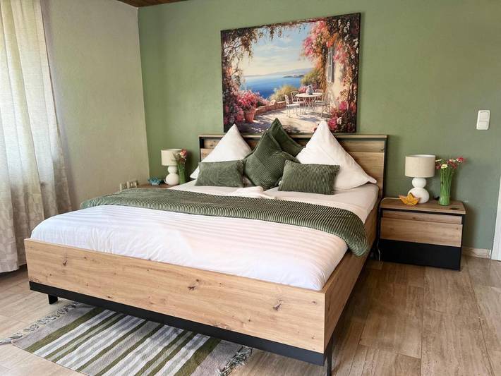 Ferienwohnung für 4 Personen, mit Terrasse und Ausblick in Colmberg