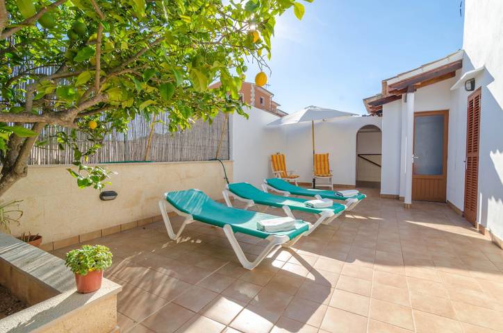 Ganze Ferienwohnung, Es Port  - Ferienhaus mit Privatgarten in Portocolom. Wifi gratis in Portocolom, Felanitx
