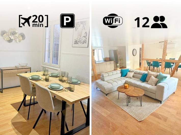 Gîte pour 12 personnes à Steinbrunn-le-Bas