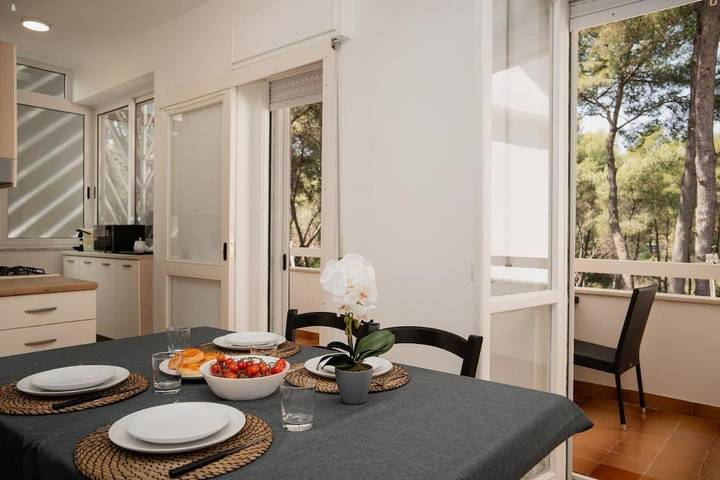 Appartement de vacances pour 5 personnes, avec Balcon et Jardin dans Castellaneta Marina