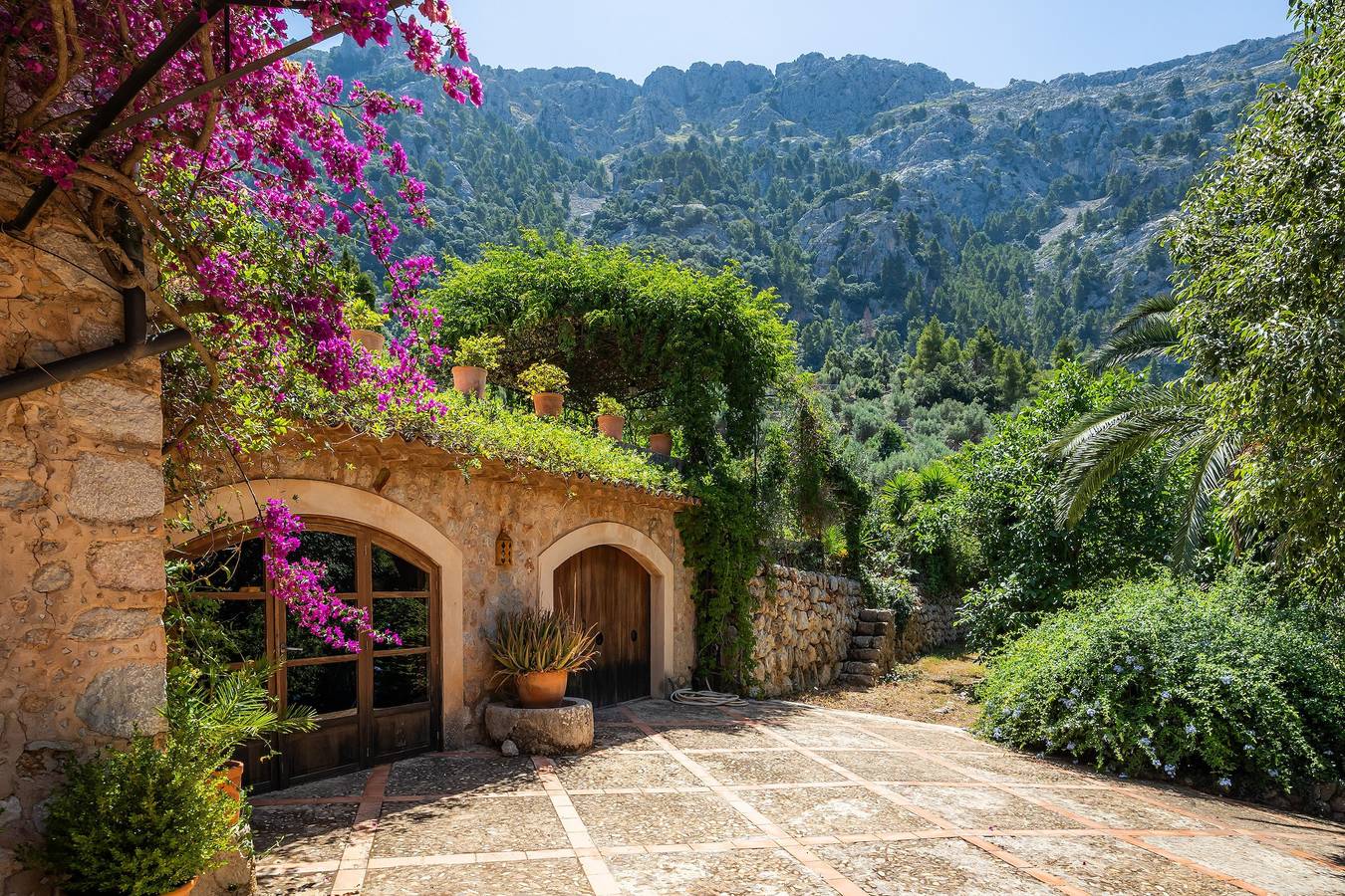 Casa di campagna 'Sa Cabana D'es Vicari' con vista sulle montagne, piscina privata e Wi-Fi in Fornalutx, Maiorca occidentale