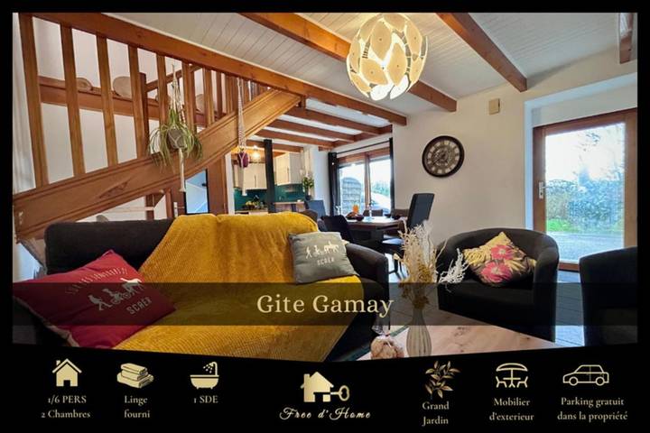 Location de vacances pour 6 personnes, avec vue et jardin, animaux acceptés à Scaër