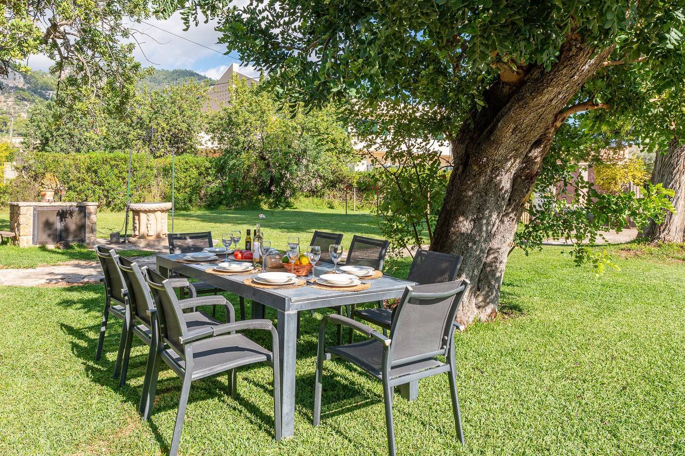 Can Calistro: Rustikale Villa mit Tennisplatz und privatem Pool in Selva, Mallorca Inselmitte