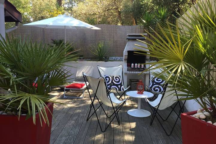 Maison de vacances pour 4 personnes, avec terrasse, animaux acceptés à Carcans