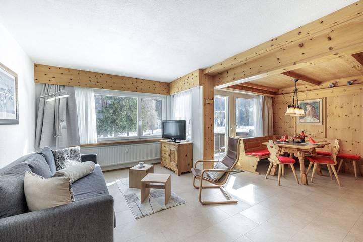 Appartamento per 2 persone, con Balcone e Sauna in Engadina
