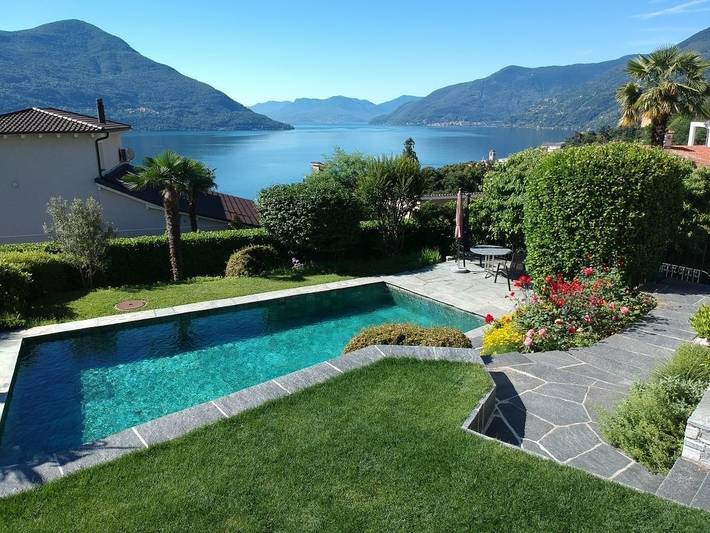 Ferienhaus für 6 Personen, mit Balkon und Garten sowie Ausblick und Seeblick am Lago Maggiore (Schweiz) - 3