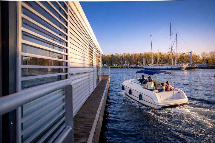 Ferienhaus für 4 Personen, mit Ausblick und Terrasse sowie Seeblick am Greifswalder Bodden - 3