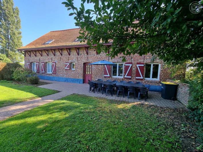 Maison de vacances pour 14 personnes, avec jardin et terrasse dans le Nord-Pas-de-Calais