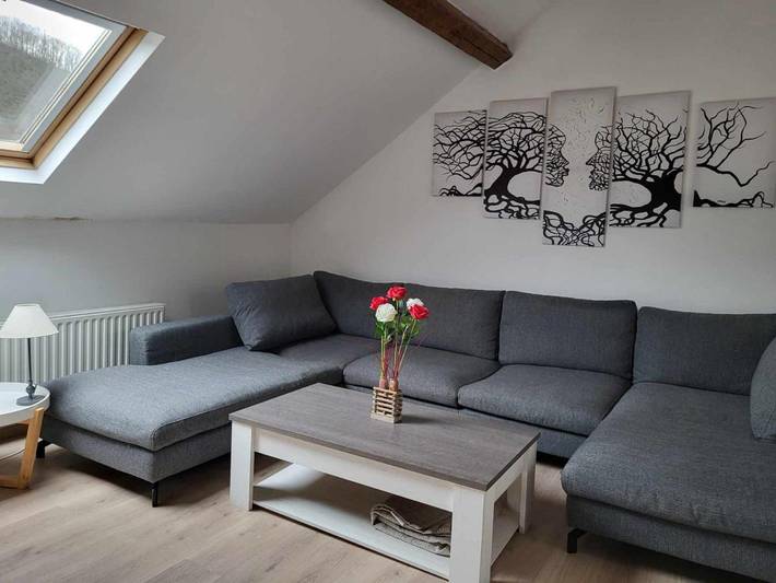 Appartement de vacances pour 4 personnes, avec jardin et vue à Hastière