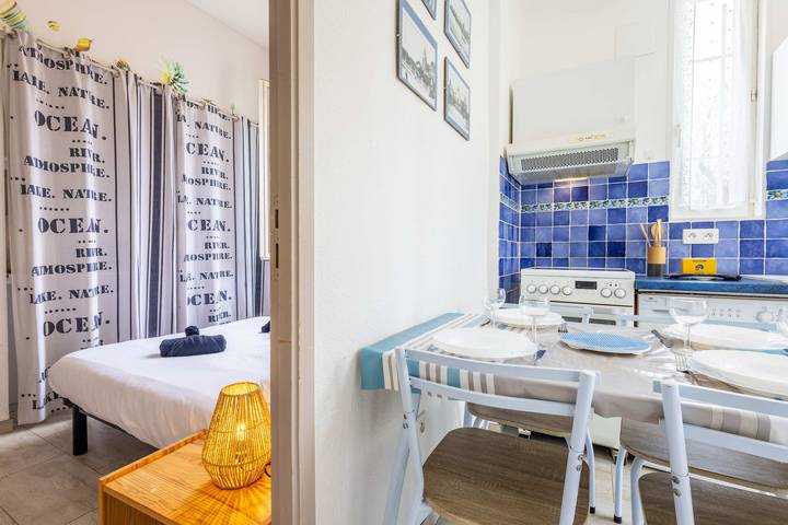 Gîte pour 5 personnes, animaux acceptés dans Plage Centrale (Valras-Plage)